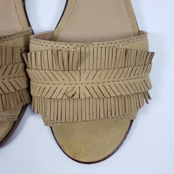 Lucky Brand Gelso Fringe Flat Sandals - Picture 2 of 7